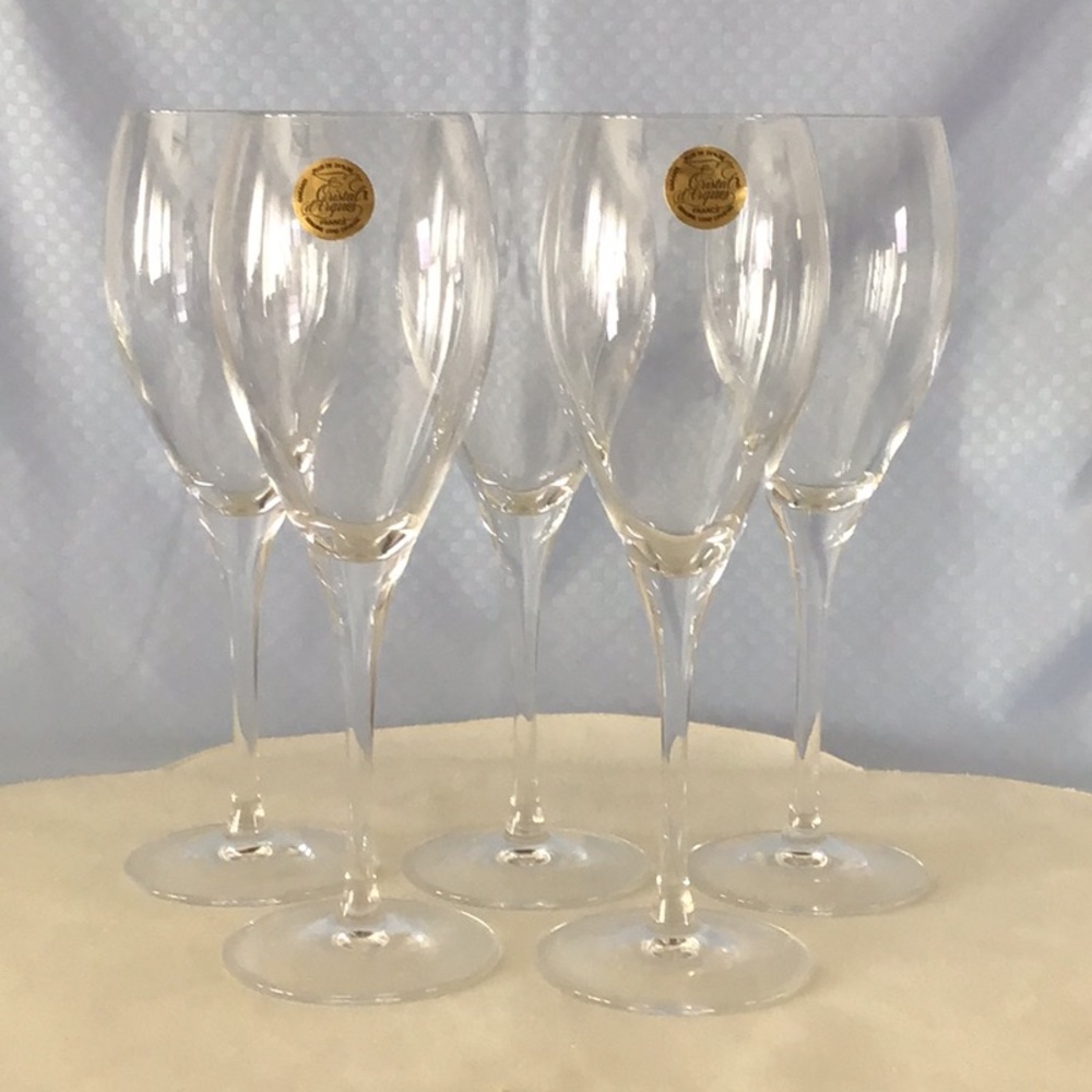 Cristal d’Arques Crystal Stemware. Set of 5.